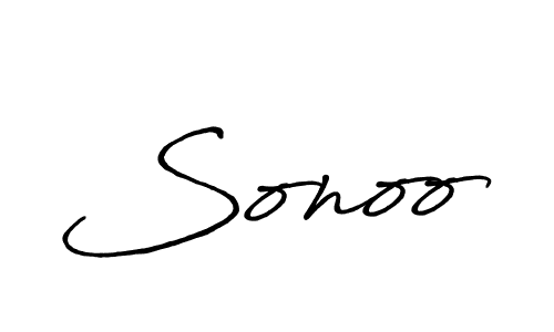 if you are searching for the best signature style for your name Sonoo. so please give up your signature search. here we have designed multiple signature styles  using Antro_Vectra_Bolder. Sonoo signature style 7 images and pictures png