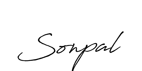 Make a beautiful signature design for name Sonpal. With this signature (Antro_Vectra_Bolder) style, you can create a handwritten signature for free. Sonpal signature style 7 images and pictures png