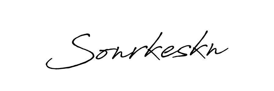 if you are searching for the best signature style for your name Sonrkeskn. so please give up your signature search. here we have designed multiple signature styles  using Antro_Vectra_Bolder. Sonrkeskn signature style 7 images and pictures png