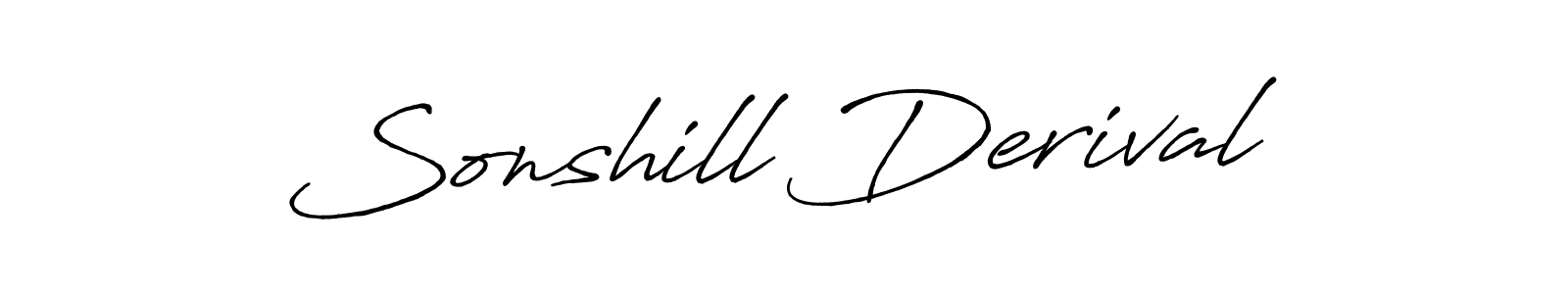 Once you've used our free online signature maker to create your best signature Antro_Vectra_Bolder style, it's time to enjoy all of the benefits that Sonshill Derival name signing documents. Sonshill Derival signature style 7 images and pictures png