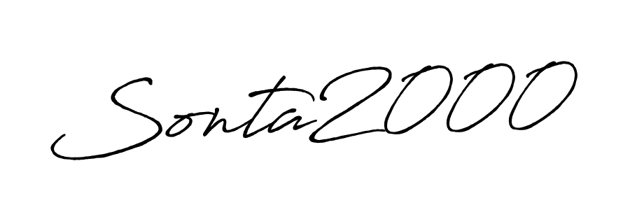 Create a beautiful signature design for name Sonta2000. With this signature (Antro_Vectra_Bolder) fonts, you can make a handwritten signature for free. Sonta2000 signature style 7 images and pictures png
