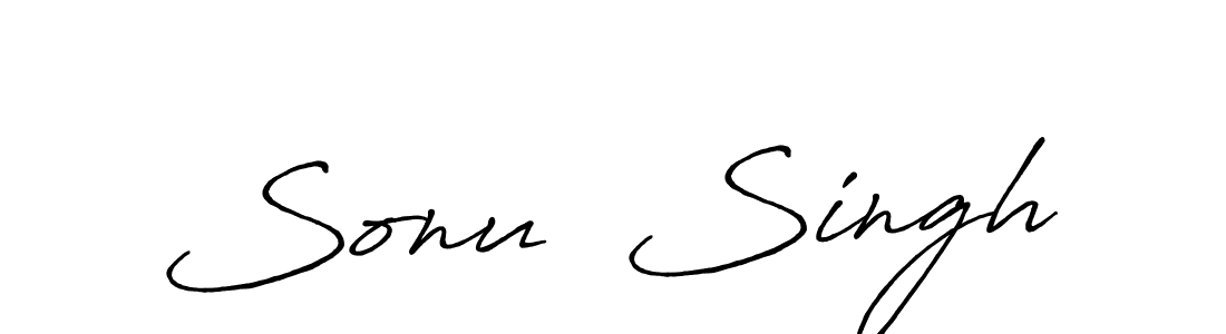 Antro_Vectra_Bolder is a professional signature style that is perfect for those who want to add a touch of class to their signature. It is also a great choice for those who want to make their signature more unique. Get Sonu  Singh name to fancy signature for free. Sonu  Singh signature style 7 images and pictures png