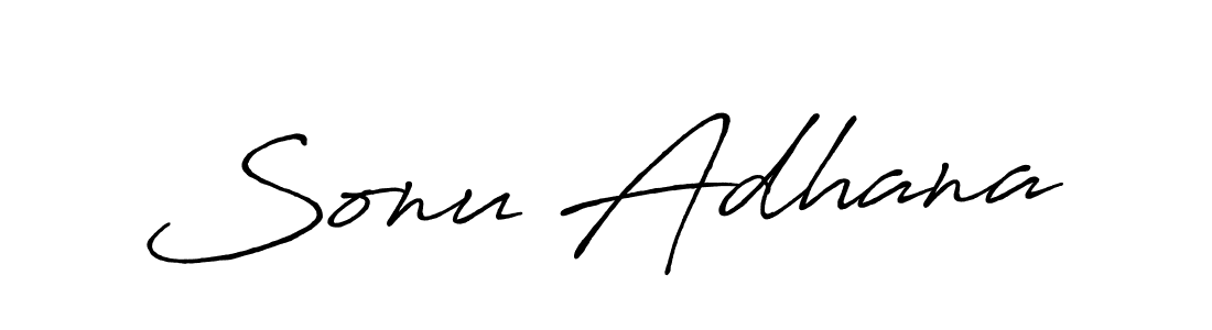 How to Draw Sonu Adhana signature style? Antro_Vectra_Bolder is a latest design signature styles for name Sonu Adhana. Sonu Adhana signature style 7 images and pictures png