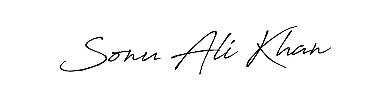 How to make Sonu Ali Khan signature? Antro_Vectra_Bolder is a professional autograph style. Create handwritten signature for Sonu Ali Khan name. Sonu Ali Khan signature style 7 images and pictures png