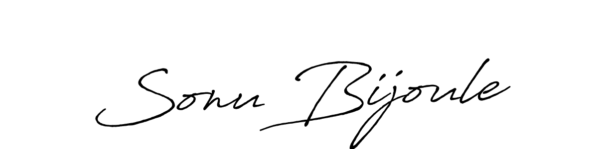 Once you've used our free online signature maker to create your best signature Antro_Vectra_Bolder style, it's time to enjoy all of the benefits that Sonu Bijoule name signing documents. Sonu Bijoule signature style 7 images and pictures png
