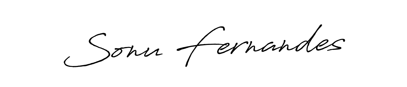 Use a signature maker to create a handwritten signature online. With this signature software, you can design (Antro_Vectra_Bolder) your own signature for name Sonu Fernandes. Sonu Fernandes signature style 7 images and pictures png
