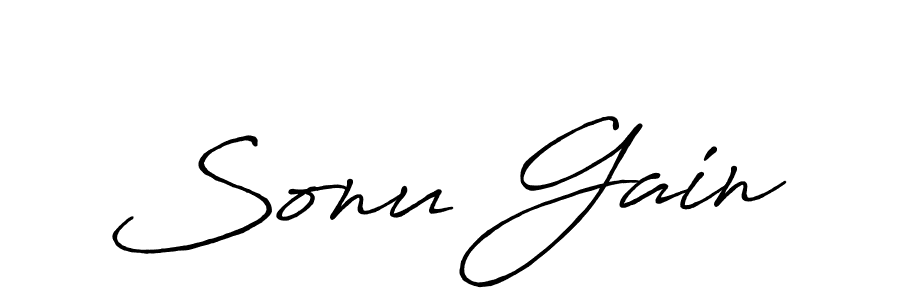 It looks lik you need a new signature style for name Sonu Gain. Design unique handwritten (Antro_Vectra_Bolder) signature with our free signature maker in just a few clicks. Sonu Gain signature style 7 images and pictures png