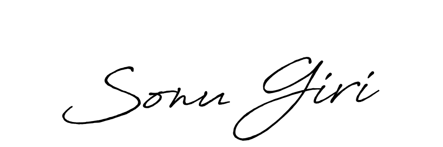 Sonu Giri stylish signature style. Best Handwritten Sign (Antro_Vectra_Bolder) for my name. Handwritten Signature Collection Ideas for my name Sonu Giri. Sonu Giri signature style 7 images and pictures png