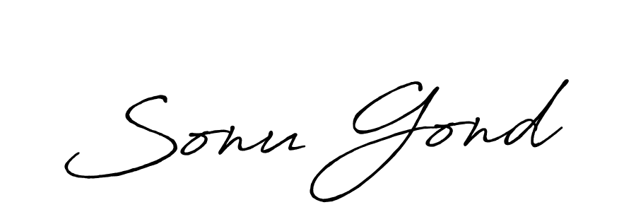 It looks lik you need a new signature style for name Sonu Gond. Design unique handwritten (Antro_Vectra_Bolder) signature with our free signature maker in just a few clicks. Sonu Gond signature style 7 images and pictures png