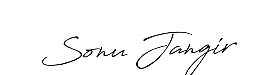 Once you've used our free online signature maker to create your best signature Antro_Vectra_Bolder style, it's time to enjoy all of the benefits that Sonu Jangir name signing documents. Sonu Jangir signature style 7 images and pictures png