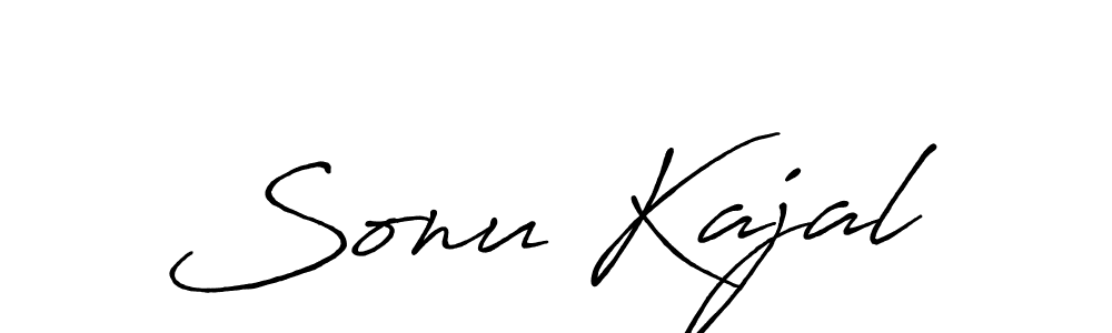 Design your own signature with our free online signature maker. With this signature software, you can create a handwritten (Antro_Vectra_Bolder) signature for name Sonu Kajal. Sonu Kajal signature style 7 images and pictures png