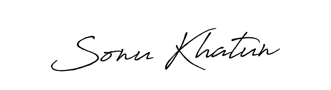 How to make Sonu Khatun signature? Antro_Vectra_Bolder is a professional autograph style. Create handwritten signature for Sonu Khatun name. Sonu Khatun signature style 7 images and pictures png