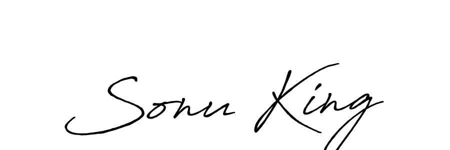 How to make Sonu King name signature. Use Antro_Vectra_Bolder style for creating short signs online. This is the latest handwritten sign. Sonu King signature style 7 images and pictures png