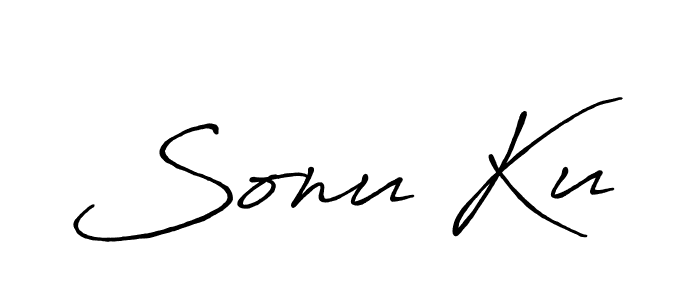 You should practise on your own different ways (Antro_Vectra_Bolder) to write your name (Sonu Ku) in signature. don't let someone else do it for you. Sonu Ku signature style 7 images and pictures png