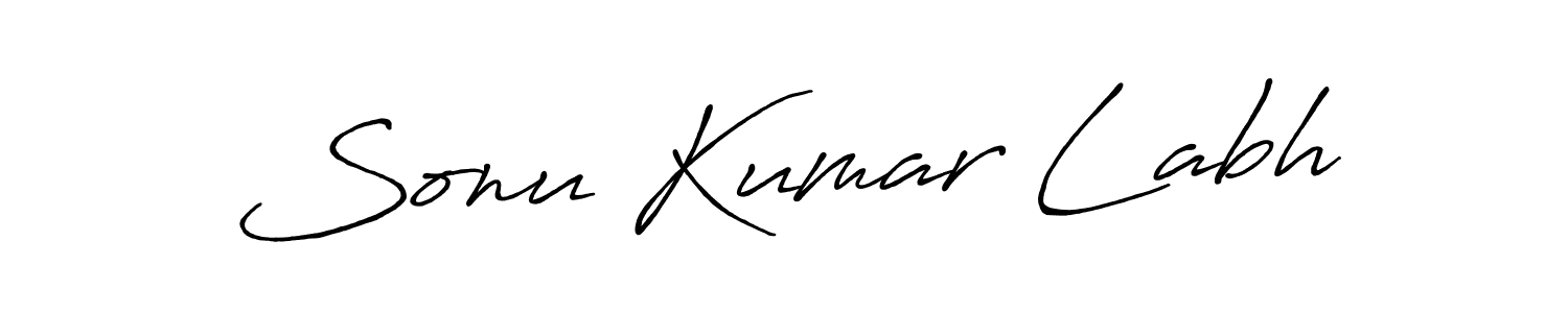 Make a short Sonu Kumar Labh signature style. Manage your documents anywhere anytime using Antro_Vectra_Bolder. Create and add eSignatures, submit forms, share and send files easily. Sonu Kumar Labh signature style 7 images and pictures png