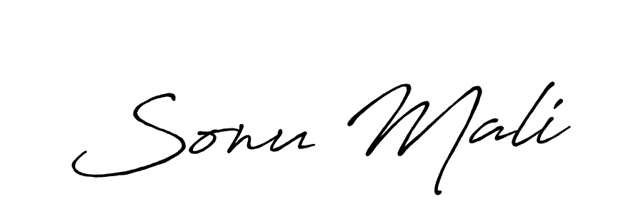 Also we have Sonu Mali name is the best signature style. Create professional handwritten signature collection using Antro_Vectra_Bolder autograph style. Sonu Mali signature style 7 images and pictures png