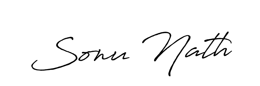 Make a beautiful signature design for name Sonu Nath. With this signature (Antro_Vectra_Bolder) style, you can create a handwritten signature for free. Sonu Nath signature style 7 images and pictures png