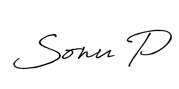 Also You can easily find your signature by using the search form. We will create Sonu P name handwritten signature images for you free of cost using Antro_Vectra_Bolder sign style. Sonu P signature style 7 images and pictures png
