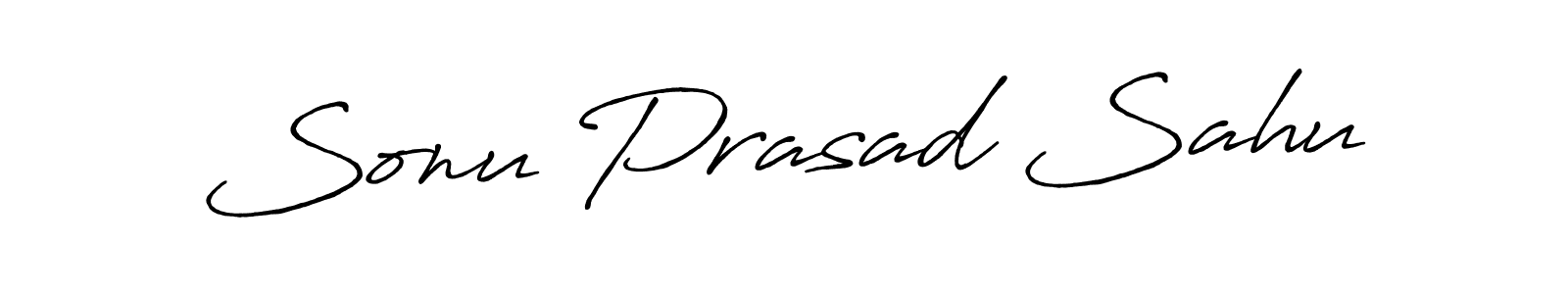 Design your own signature with our free online signature maker. With this signature software, you can create a handwritten (Antro_Vectra_Bolder) signature for name Sonu Prasad Sahu. Sonu Prasad Sahu signature style 7 images and pictures png