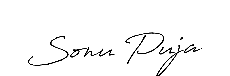 Antro_Vectra_Bolder is a professional signature style that is perfect for those who want to add a touch of class to their signature. It is also a great choice for those who want to make their signature more unique. Get Sonu Puja name to fancy signature for free. Sonu Puja signature style 7 images and pictures png