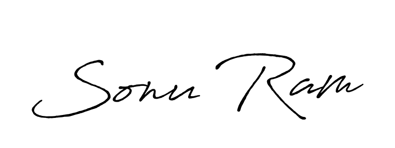 Create a beautiful signature design for name Sonu Ram. With this signature (Antro_Vectra_Bolder) fonts, you can make a handwritten signature for free. Sonu Ram signature style 7 images and pictures png