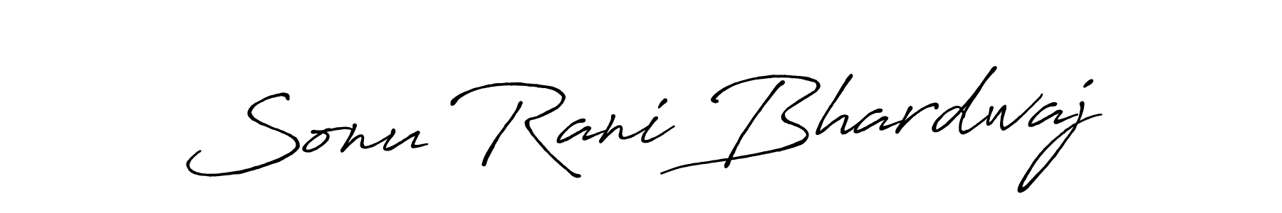 This is the best signature style for the Sonu Rani Bhardwaj name. Also you like these signature font (Antro_Vectra_Bolder). Mix name signature. Sonu Rani Bhardwaj signature style 7 images and pictures png