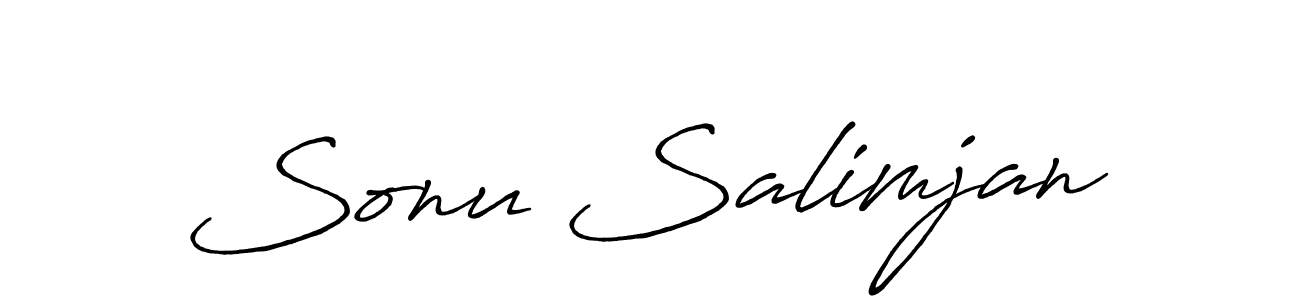 This is the best signature style for the Sonu Salimjan name. Also you like these signature font (Antro_Vectra_Bolder). Mix name signature. Sonu Salimjan signature style 7 images and pictures png