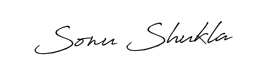 Create a beautiful signature design for name Sonu Shukla. With this signature (Antro_Vectra_Bolder) fonts, you can make a handwritten signature for free. Sonu Shukla signature style 7 images and pictures png