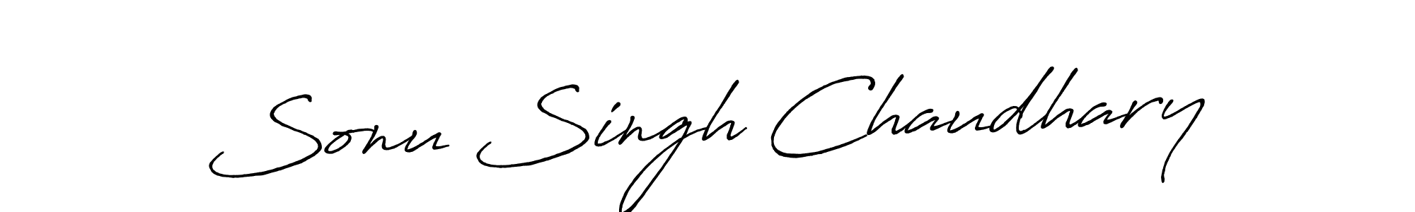 Sonu Singh Chaudhary stylish signature style. Best Handwritten Sign (Antro_Vectra_Bolder) for my name. Handwritten Signature Collection Ideas for my name Sonu Singh Chaudhary. Sonu Singh Chaudhary signature style 7 images and pictures png