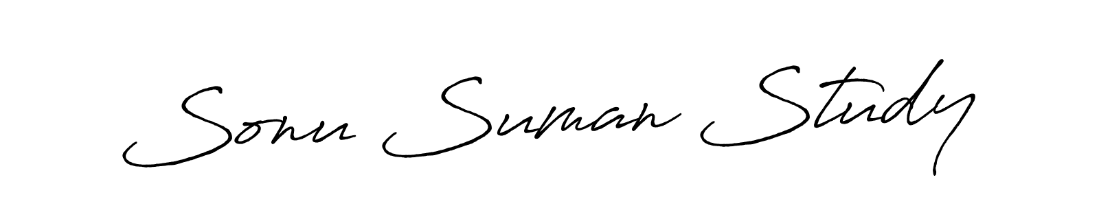 Antro_Vectra_Bolder is a professional signature style that is perfect for those who want to add a touch of class to their signature. It is also a great choice for those who want to make their signature more unique. Get Sonu Suman Study name to fancy signature for free. Sonu Suman Study signature style 7 images and pictures png