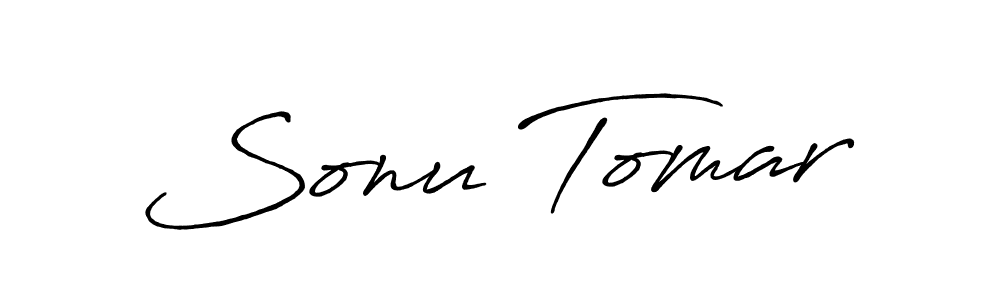 Make a short Sonu Tomar signature style. Manage your documents anywhere anytime using Antro_Vectra_Bolder. Create and add eSignatures, submit forms, share and send files easily. Sonu Tomar signature style 7 images and pictures png