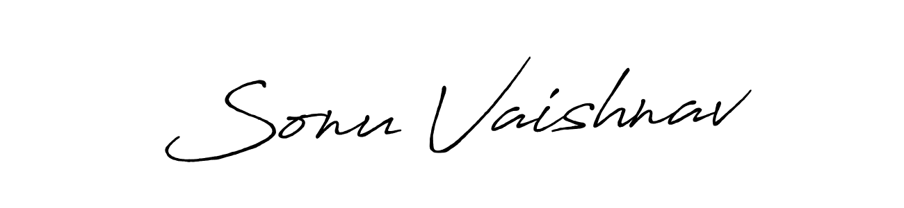 How to Draw Sonu Vaishnav signature style? Antro_Vectra_Bolder is a latest design signature styles for name Sonu Vaishnav. Sonu Vaishnav signature style 7 images and pictures png