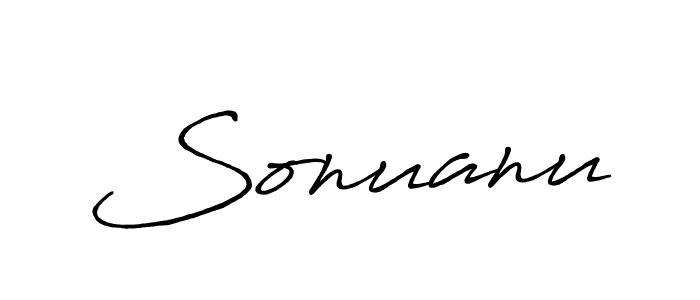 Also we have Sonuanu name is the best signature style. Create professional handwritten signature collection using Antro_Vectra_Bolder autograph style. Sonuanu signature style 7 images and pictures png