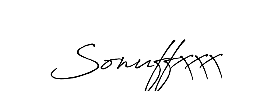 Create a beautiful signature design for name Sonuffxxx. With this signature (Antro_Vectra_Bolder) fonts, you can make a handwritten signature for free. Sonuffxxx signature style 7 images and pictures png