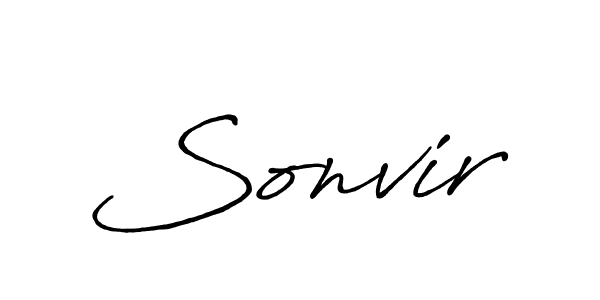 How to make Sonvir signature? Antro_Vectra_Bolder is a professional autograph style. Create handwritten signature for Sonvir name. Sonvir signature style 7 images and pictures png