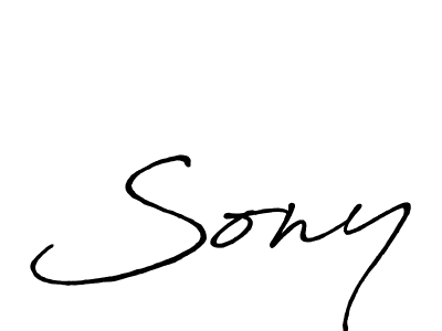 Create a beautiful signature design for name Sony. With this signature (Antro_Vectra_Bolder) fonts, you can make a handwritten signature for free. Sony signature style 7 images and pictures png