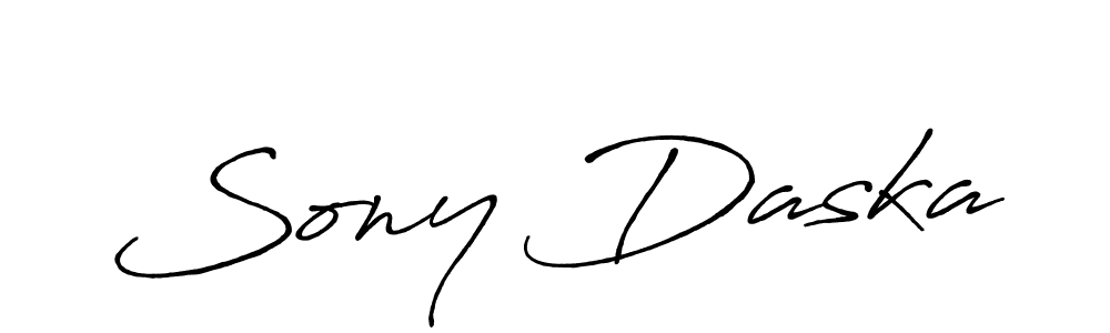 How to make Sony Daska signature? Antro_Vectra_Bolder is a professional autograph style. Create handwritten signature for Sony Daska name. Sony Daska signature style 7 images and pictures png