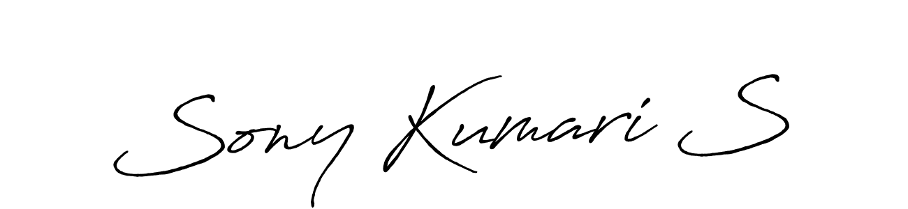 Make a beautiful signature design for name Sony Kumari S. Use this online signature maker to create a handwritten signature for free. Sony Kumari S signature style 7 images and pictures png