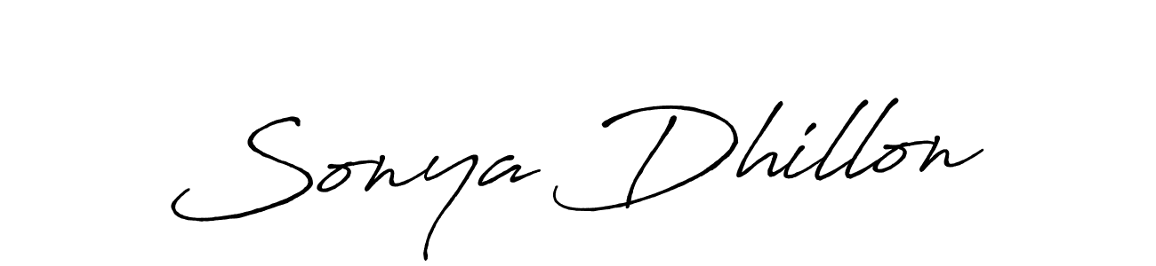 It looks lik you need a new signature style for name Sonya Dhillon. Design unique handwritten (Antro_Vectra_Bolder) signature with our free signature maker in just a few clicks. Sonya Dhillon signature style 7 images and pictures png