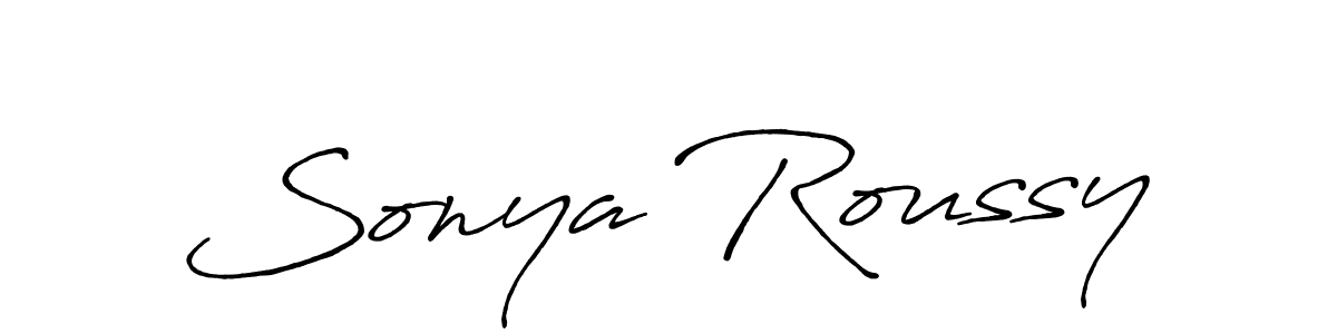 See photos of Sonya Roussy official signature by Spectra . Check more albums & portfolios. Read reviews & check more about Antro_Vectra_Bolder font. Sonya Roussy signature style 7 images and pictures png
