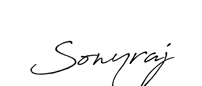 Once you've used our free online signature maker to create your best signature Antro_Vectra_Bolder style, it's time to enjoy all of the benefits that Sonyraj name signing documents. Sonyraj signature style 7 images and pictures png
