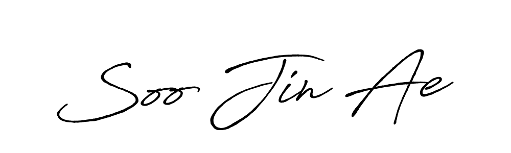 Soo Jin Ae stylish signature style. Best Handwritten Sign (Antro_Vectra_Bolder) for my name. Handwritten Signature Collection Ideas for my name Soo Jin Ae. Soo Jin Ae signature style 7 images and pictures png