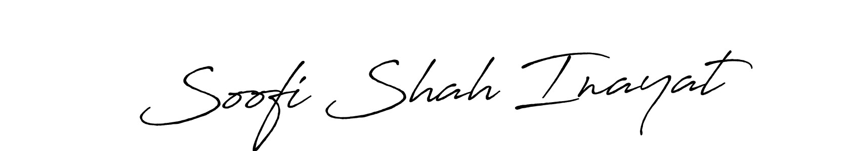 Design your own signature with our free online signature maker. With this signature software, you can create a handwritten (Antro_Vectra_Bolder) signature for name Soofi Shah Inayat. Soofi Shah Inayat signature style 7 images and pictures png