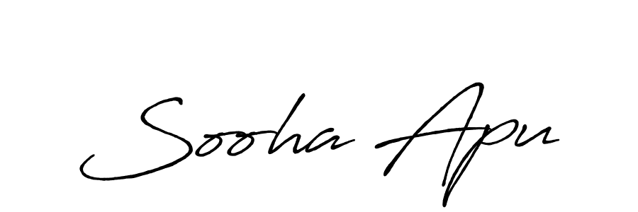 Once you've used our free online signature maker to create your best signature Antro_Vectra_Bolder style, it's time to enjoy all of the benefits that Sooha Apu name signing documents. Sooha Apu signature style 7 images and pictures png