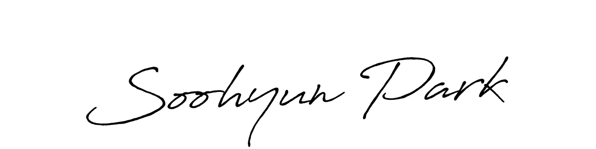 Use a signature maker to create a handwritten signature online. With this signature software, you can design (Antro_Vectra_Bolder) your own signature for name Soohyun Park. Soohyun Park signature style 7 images and pictures png