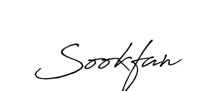 How to make Sookfan name signature. Use Antro_Vectra_Bolder style for creating short signs online. This is the latest handwritten sign. Sookfan signature style 7 images and pictures png