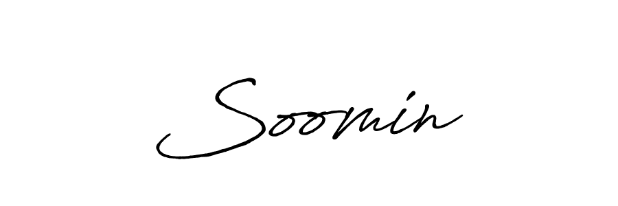Soomin♡ stylish signature style. Best Handwritten Sign (Antro_Vectra_Bolder) for my name. Handwritten Signature Collection Ideas for my name Soomin♡. Soomin♡ signature style 7 images and pictures png