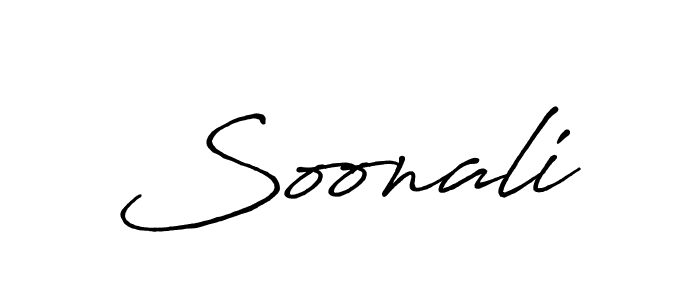 You should practise on your own different ways (Antro_Vectra_Bolder) to write your name (Soonali) in signature. don't let someone else do it for you. Soonali signature style 7 images and pictures png