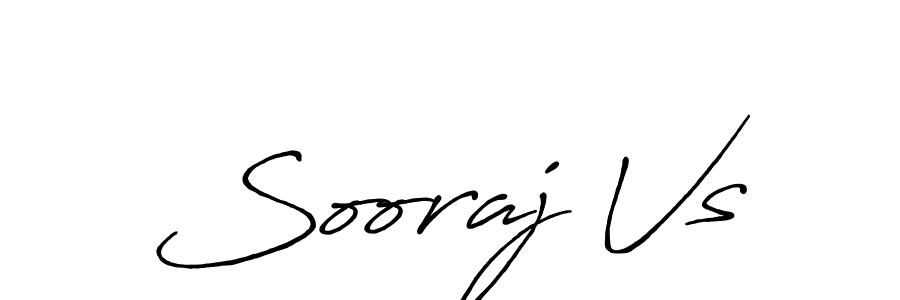 You should practise on your own different ways (Antro_Vectra_Bolder) to write your name (Sooraj Vs) in signature. don't let someone else do it for you. Sooraj Vs signature style 7 images and pictures png