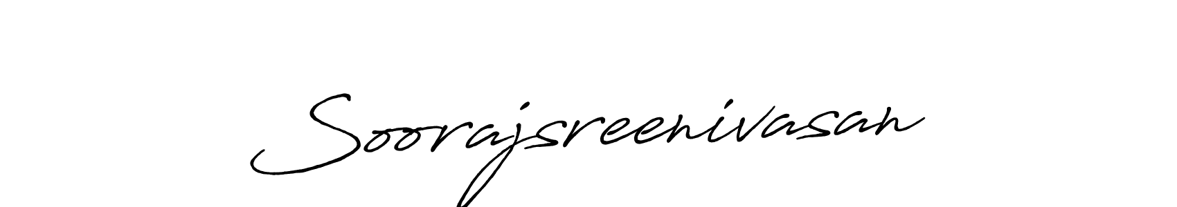 How to make Soorajsreenivasan signature? Antro_Vectra_Bolder is a professional autograph style. Create handwritten signature for Soorajsreenivasan name. Soorajsreenivasan signature style 7 images and pictures png